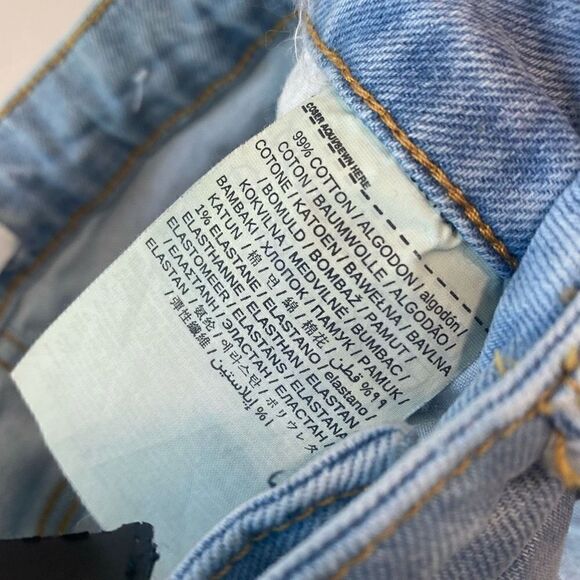 Mango Womens Cotton  Button Zip Fly Denim Mom Jeans Blue Size 4 - Picture 5 of 6